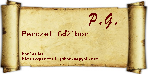 Perczel Gábor névjegykártya